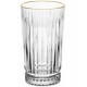 Copo Avulso 280ml Alto com Fio de Ouro Deli Diamante Cristal Ecológico
